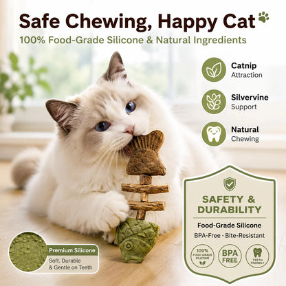 LBMLBM™ Catnip & Silvervine Chew - The Natural Chew Toy Cats Can't Resist