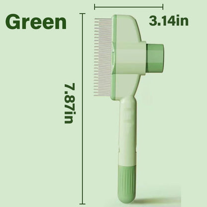 🔥LBMLBM™Self-cleaning Pet Flea Comb Grooming Brush-reduces shedding mess