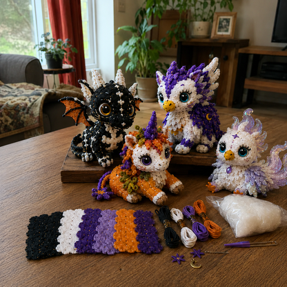 Halloween Friends 4 Piece DIY Patchwork Kit Collection 🎃🧵