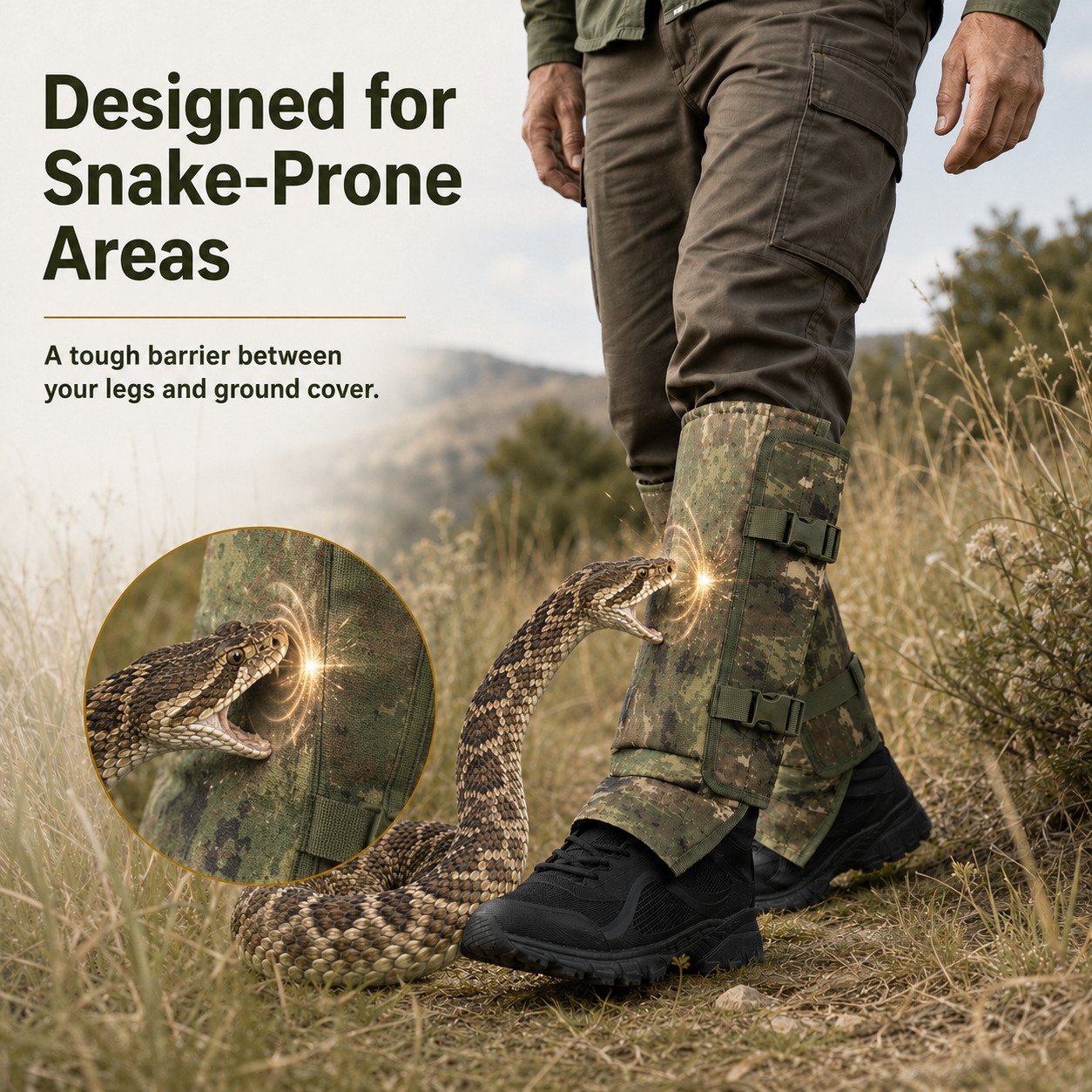 LBMLBM™Professional Snake Guard Gaiters – Lightweight Leg Protection for Outdoor Use