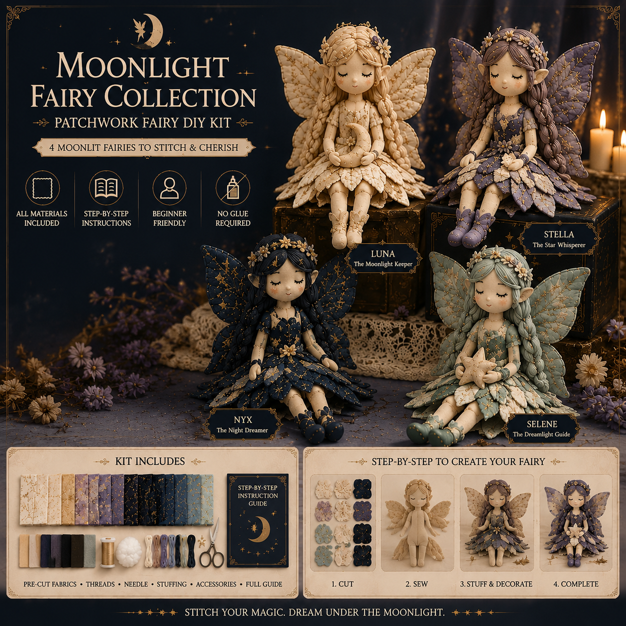 🔥Fairy Patchwork DIY Collection