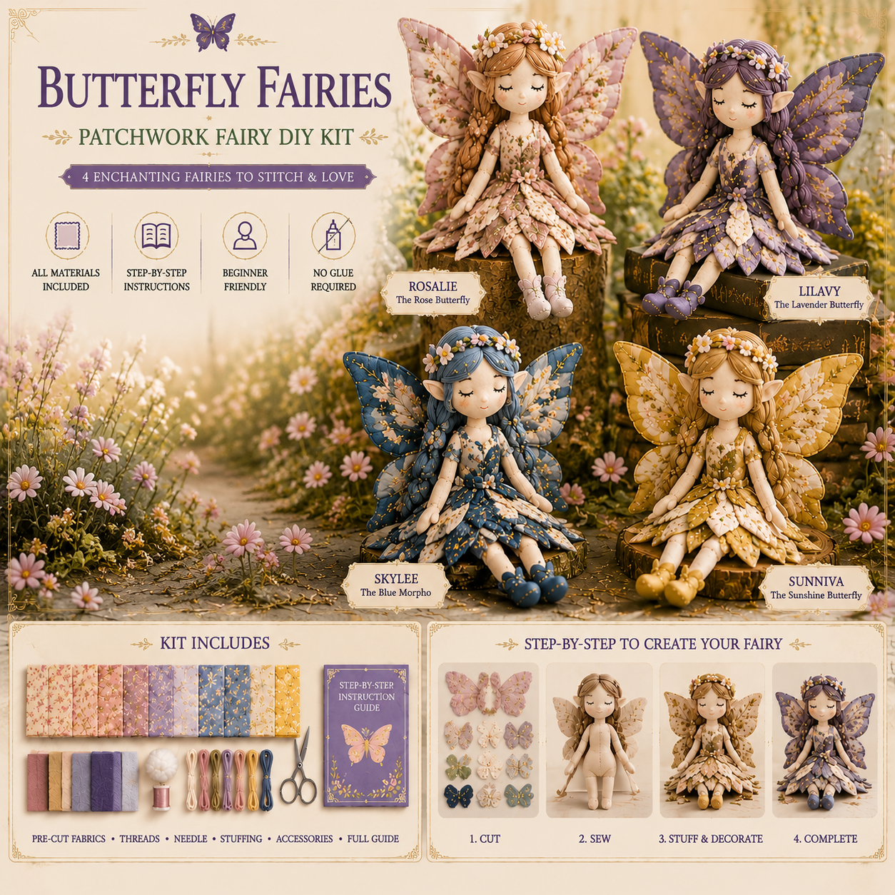 🔥Fairy Patchwork DIY Collection