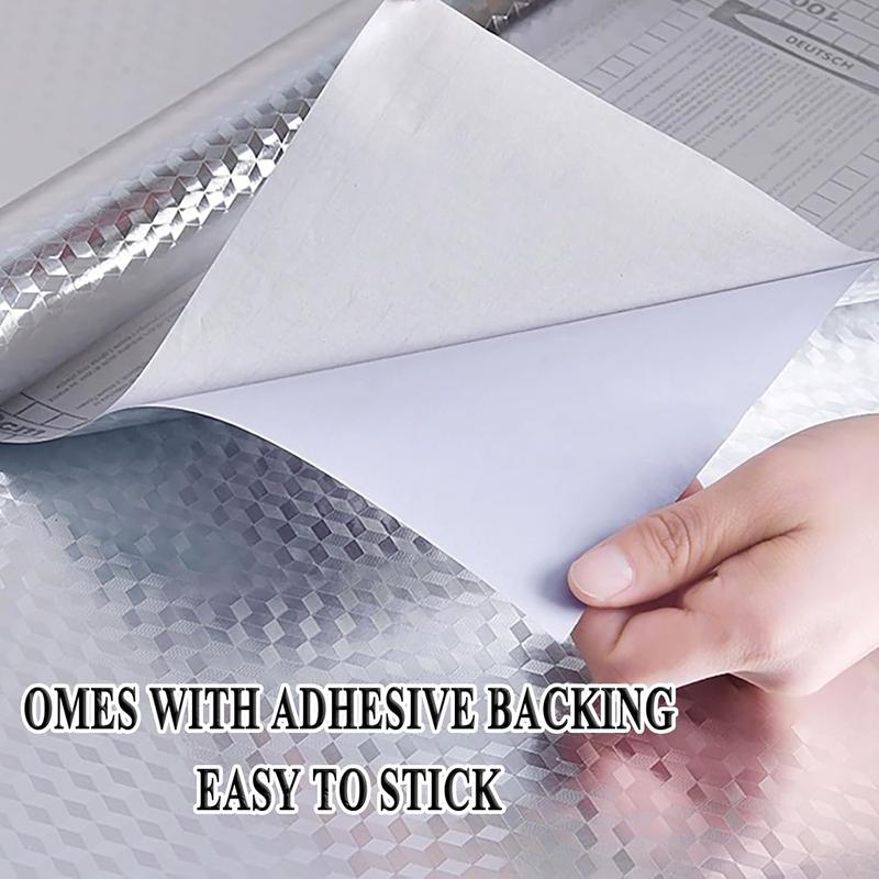 🔥Aluminum Foil Wallpaper - Turn Your Greasy Kitchen Into a Clean, Modern Space in Minutes