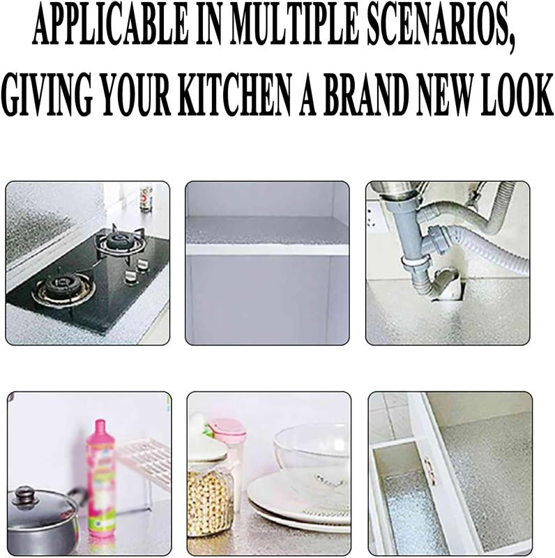 🔥Aluminum Foil Wallpaper - Turn Your Greasy Kitchen Into a Clean, Modern Space in Minutes