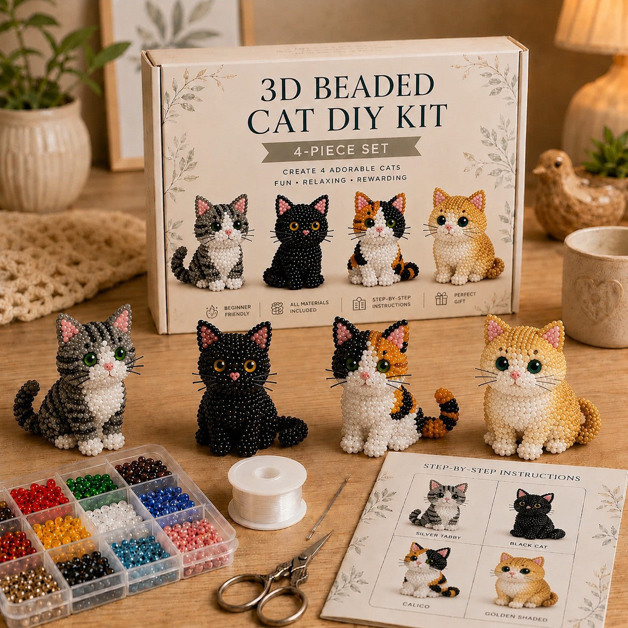 ✨LBMLBM™Creative Beaded Mini World 3D DIY Kit Collection-Build Your Own Tiny Beaded World