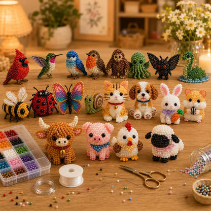 ✨LBMLBM™Creative Beaded Mini World 3D DIY Kit Collection-Build Your Own Tiny Beaded World