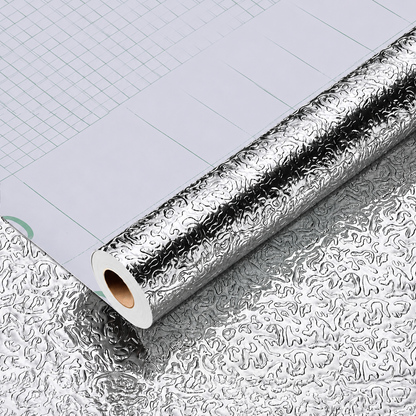 🔥Aluminum Foil Wallpaper - Turn Your Greasy Kitchen Into a Clean, Modern Space in Minutes