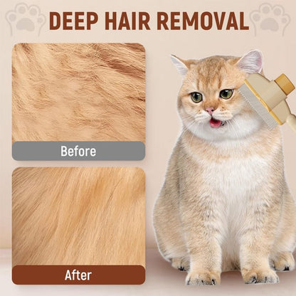 🔥LBMLBM™Self-cleaning Pet Flea Comb Grooming Brush-reduces shedding mess
