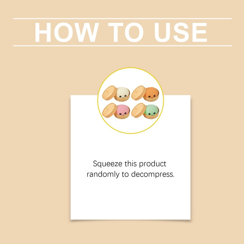 LBMLBM™Cute Dumpling Squeeze Toy-Squeeze away stress anytime, anywhere